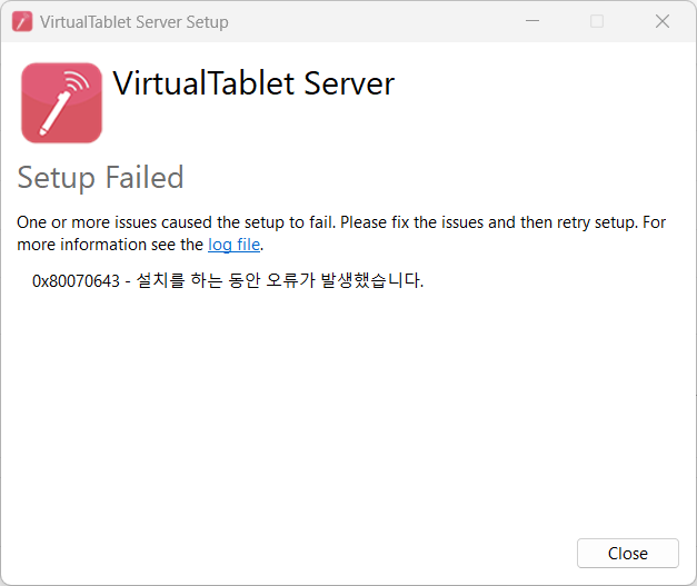 Installation Error